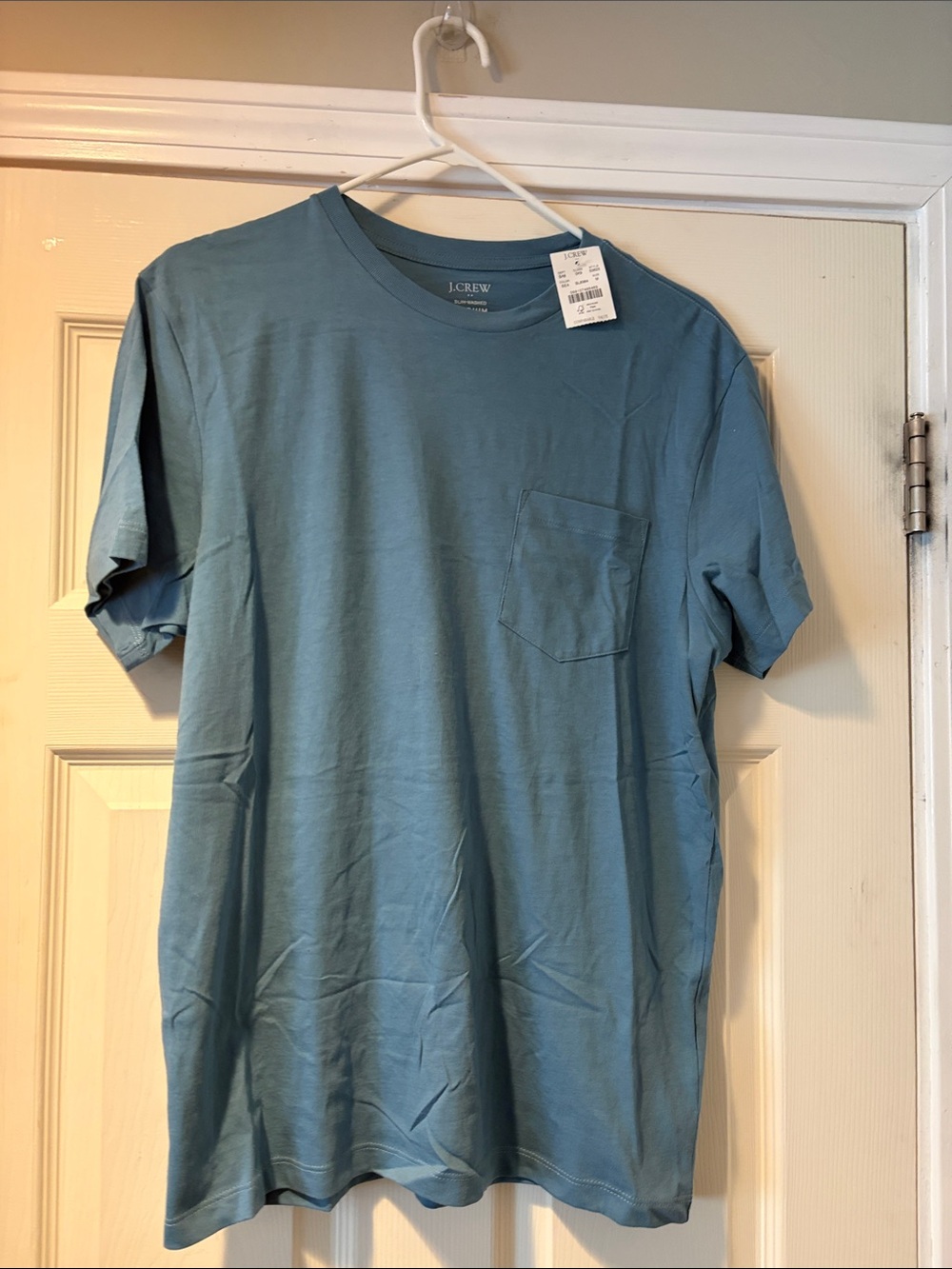 J. Crew Factory Teal Blue Short-Sleeve Pocket Tee
